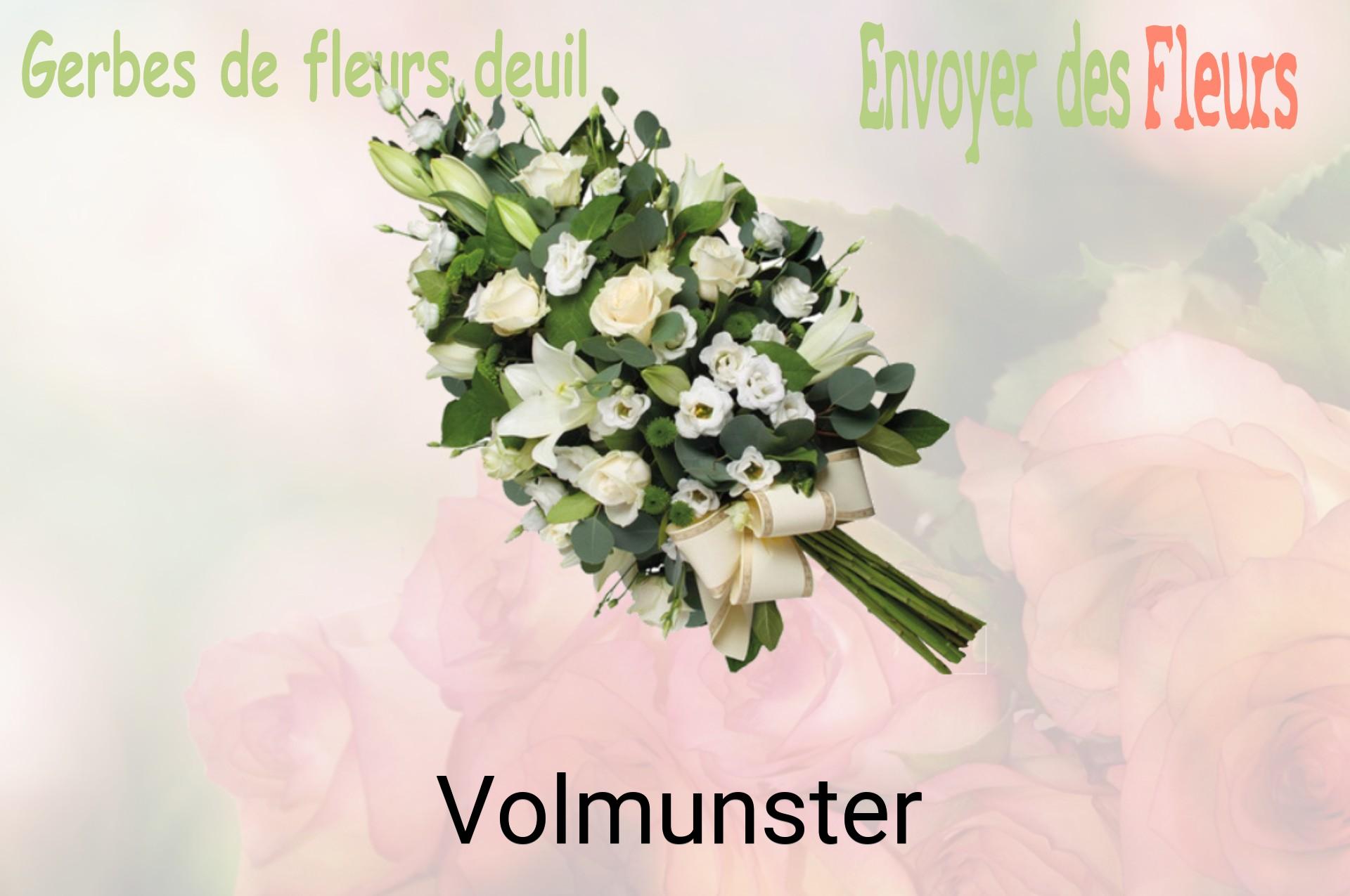 Gerbe de fleurs de deuil livrée à Volmunster
